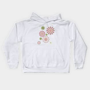 The universe is a floral mandala in white Kids Hoodie